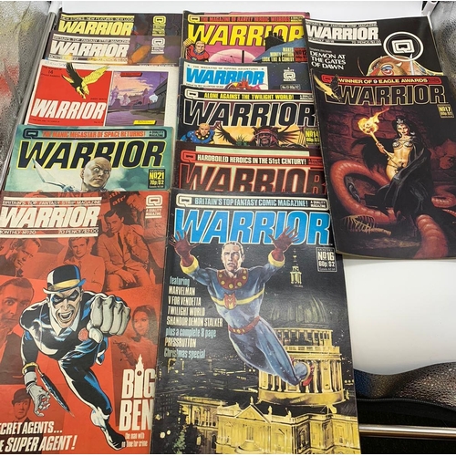 882 - 12x issues of 1980s Warrior magazines