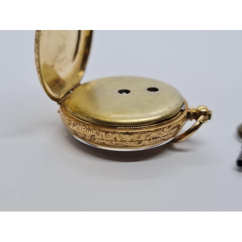 752 - 18ct Gold Ladies POCKET WATCH circa 1890.  FWO   31.5g