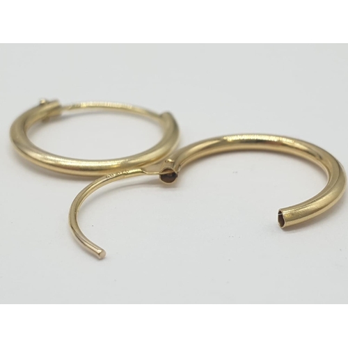 641 - 9ct mini hoop sleepers