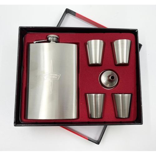 318 - Royal Marine Commando Hip Flask Set.