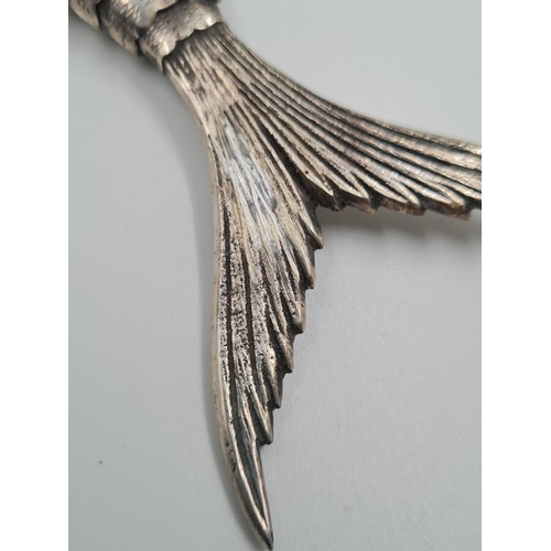 128 - 3 Vintage, possibly Antique Spanish Silver Articulated Fish. Produced by master Spanish Silversmiths... 