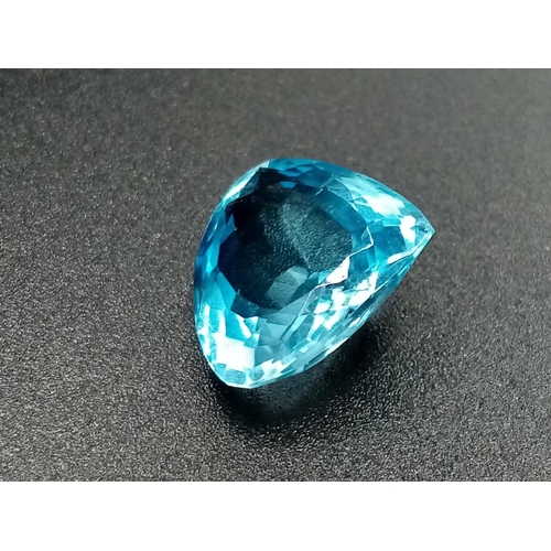 211 - 11.61 Cts Natural Blue Topaz. Pear Mixed shape. IDT certified