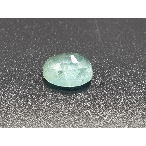 638 - 1.50 Cts Natural Emerald. Oval Shape. GLI Certified