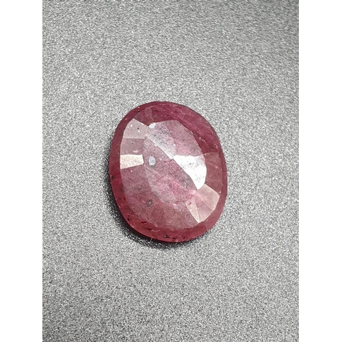 652 - 14.950 Cts Natural Ruby. Oval Shape. GLI Certified