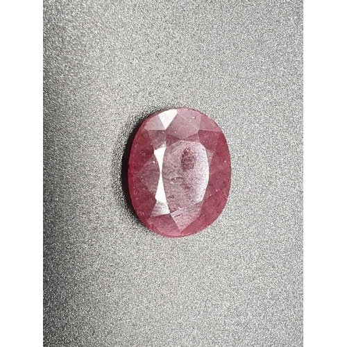 652 - 14.950 Cts Natural Ruby. Oval Shape. GLI Certified