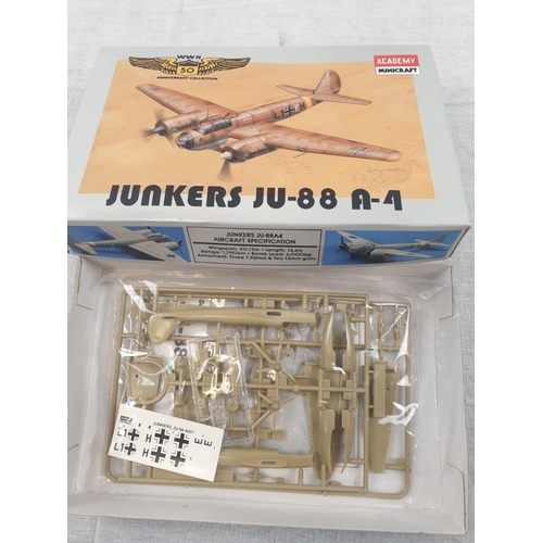 435 - 4 Model Airfix and 2 Academy Minicraft Kits. Including an opened Vickers Vanguard kit and The Alfa R... 