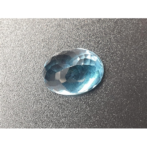 848 - 9.30 Cts Blue Topaz. Oval Shape. ITLGR certified