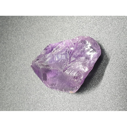 932 - 56 Cts Natural Rough Amethyst. GLI Certified