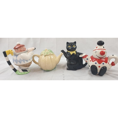 953 - A group of 4 highly collectable teapots. It includes:                                               ... 