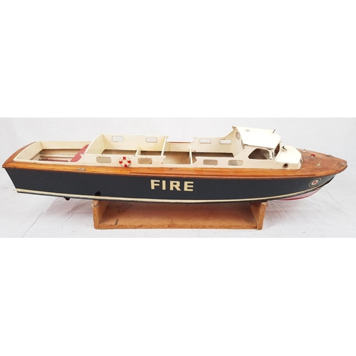 980 - A Vintage Crash Tender Model Boat. No Engine and in need of a little TLC. Would make a great restora... 