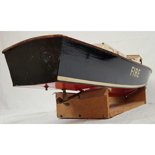 980 - A Vintage Crash Tender Model Boat. No Engine and in need of a little TLC. Would make a great restora... 