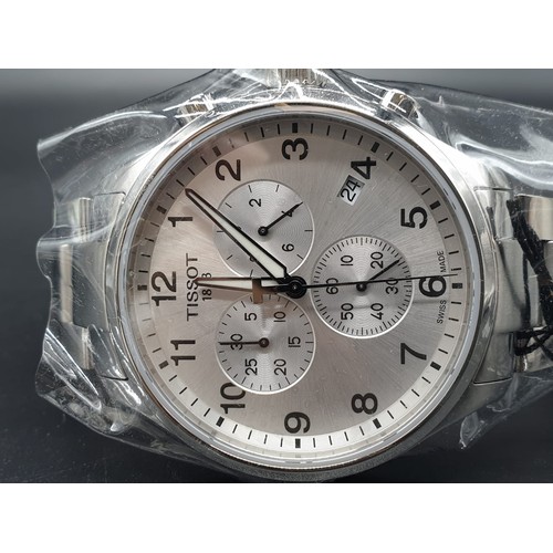 22 - A gents large TISSOT 1853 CHRONO with sapphire crystal, water resistant, 10 bar, in excellent workin... 