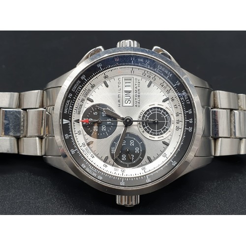 76 - A gents large Hamilton, Automatic, Caliber H21, X-Patrol watch. In good working order and good throu... 