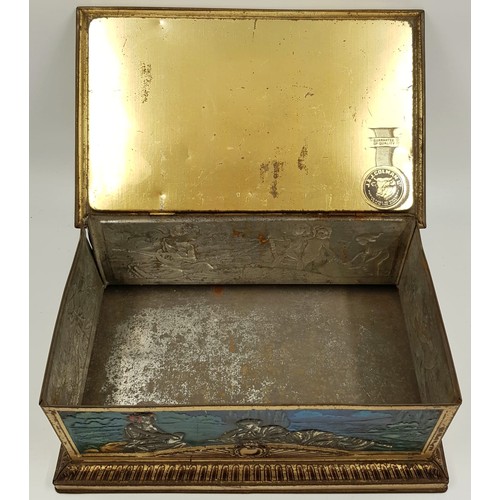 424 - Colman's Mustard Vintage Hand Painted Tin Box. 28 x 12cm.