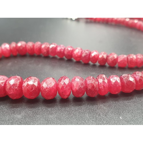 412 - 205cts African Ruby Gemstone Necklace