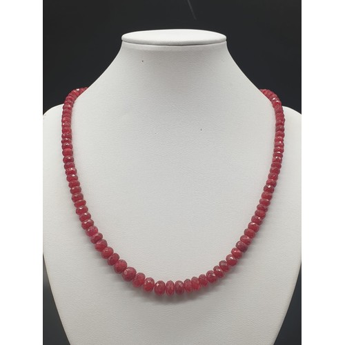 412 - 205cts African Ruby Gemstone Necklace