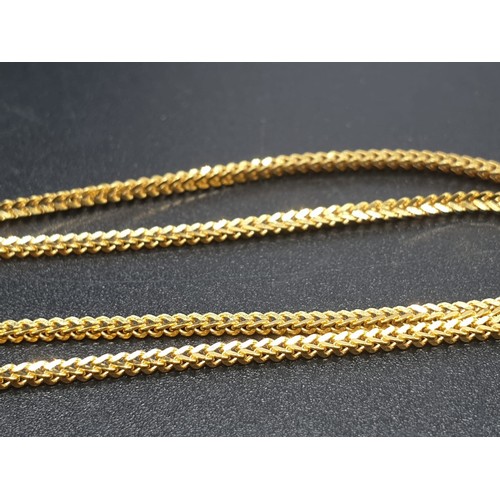 176 - A 22 carat yellow gold chain, 18th June 1976” inscription on verso. In good working order and good o... 