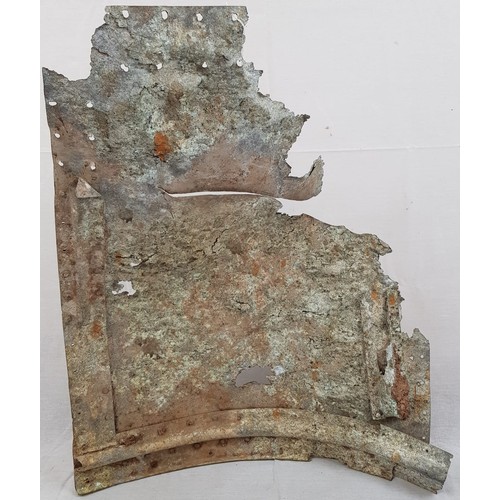 75 - WW2 German Aircraft Fragment. Aircraft or find location not known. W50 x H64 cm