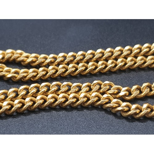 189 - A heavy 22 carat yellow gold chain with a personalised pendant. Chain length: 56cm. total weight: 42... 