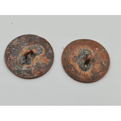 322 - 2 x Napoleonic 1st Empire Period, Napoleons Imperial Guard Buttons.