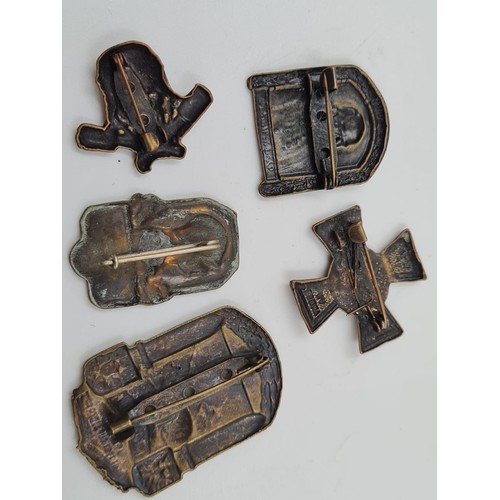 167 - 4 x WW1 Austrian Campaign Pins.