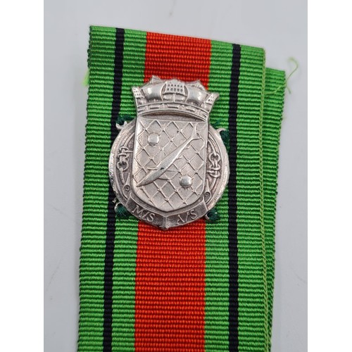 160 - WW2 British Defence Medal With R.P.N.S Shield. Awarded to those who volunteered their vessel and or ... 
