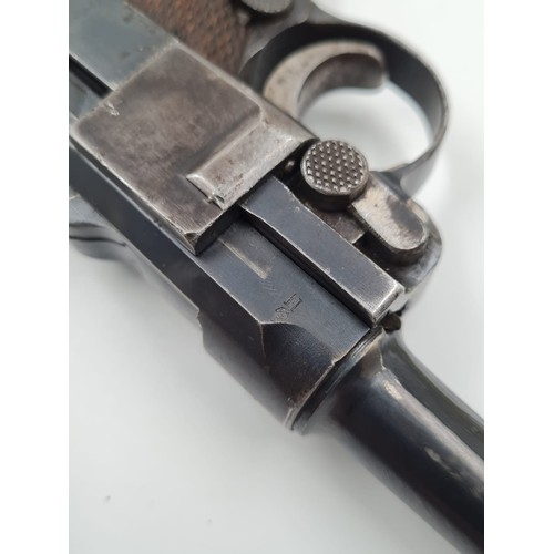 7 - 1938 Dated Deactivated German Luger with certificate.