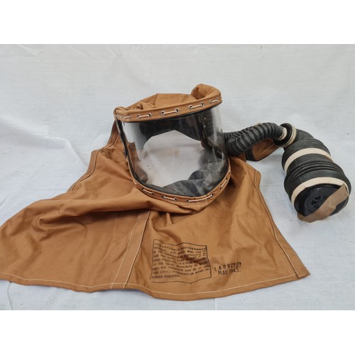 39 - Rare 1943 Dated Hospital Patient Bed Gas Mask. This would have been placed over the patient’s head a... 