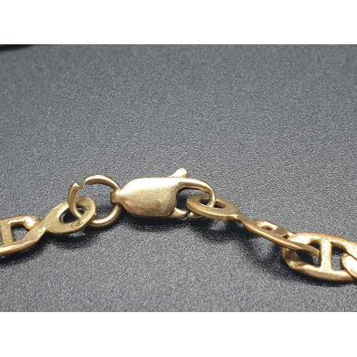 305 - A 9CT GOLD INTERLINK NECK CHAIN 56 CMS IN LENGTH AND WEIGHING 12.3GMS