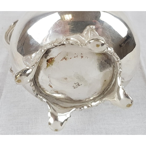 606 - An Antique Silver Creamer. Rich Internal Gilding, with beautiful decoration on the pedestal base, ha... 