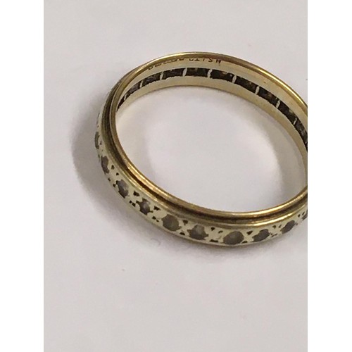 500 - Vintage 9ct gold eternity ring 2.2g