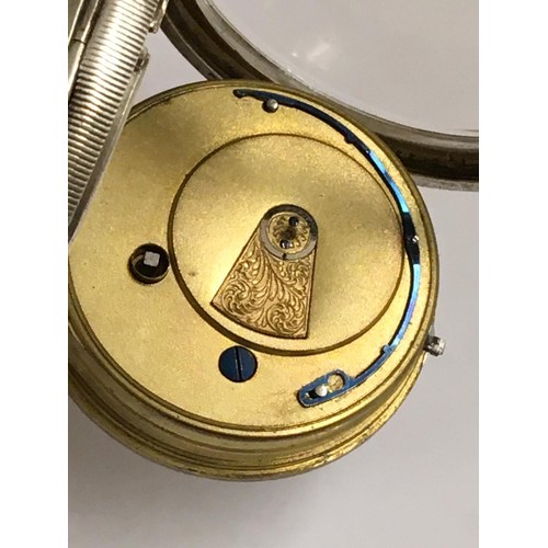 560 - Antique silver pocket watch Fattorini & sons Bradford , no key but ticks when shaken sold with no gu... 