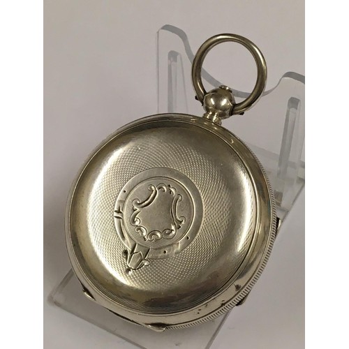 560 - Antique silver pocket watch Fattorini & sons Bradford , no key but ticks when shaken sold with no gu... 