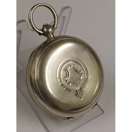 560 - Antique silver pocket watch Fattorini & sons Bradford , no key but ticks when shaken sold with no gu... 