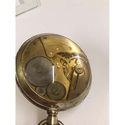 563 - Antique glass ball pocket watch with Turkish ottoman dial , working but sold with no guarantees