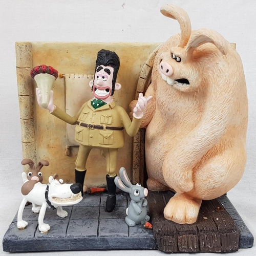 198 - A Rare Vintage Wallace and Gromit Large Statue. The Curse of the Were-Rabbit. Limited Edition, 1793 ... 