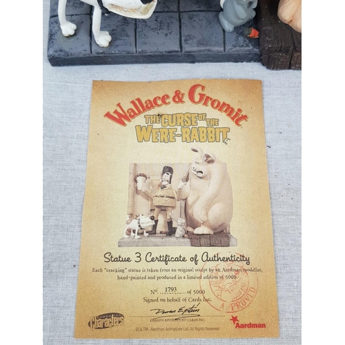 198 - A Rare Vintage Wallace and Gromit Large Statue. The Curse of the Were-Rabbit. Limited Edition, 1793 ... 