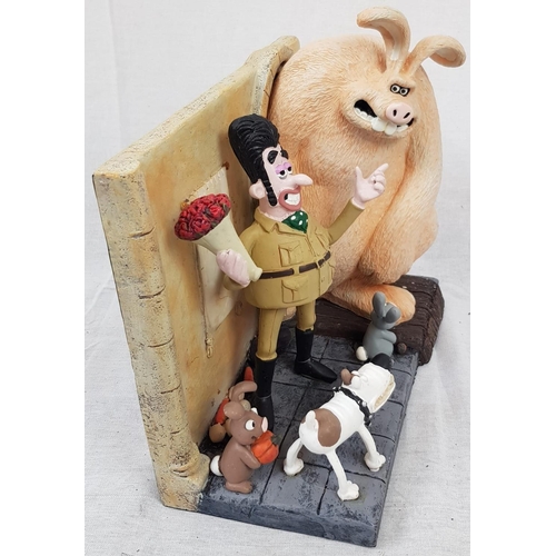 198 - A Rare Vintage Wallace and Gromit Large Statue. The Curse of the Were-Rabbit. Limited Edition, 1793 ... 