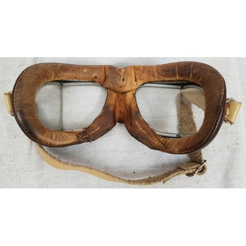 627 - Post war English pilots/motorcycle goggles