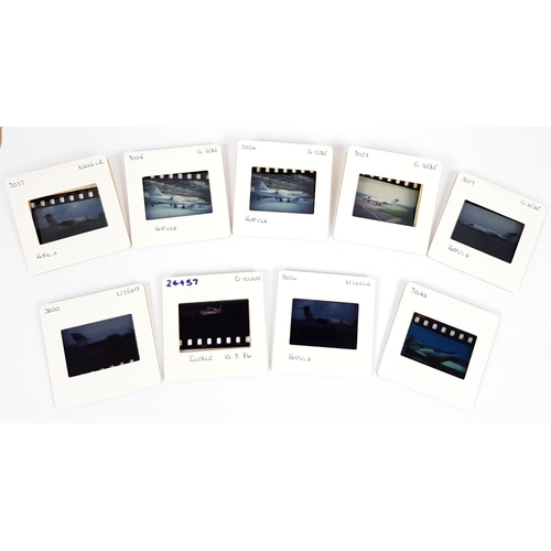 913 - Over 650 35mm Aircraft Projector Slides. All slides are in order and have notes written on them. A C... 