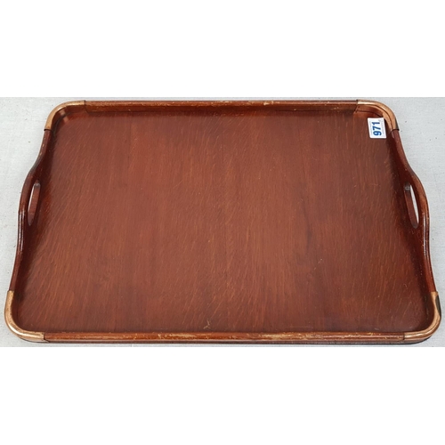 971 - 5 Vintage/Retro Dinner Trays. Largest 53 x 36cm