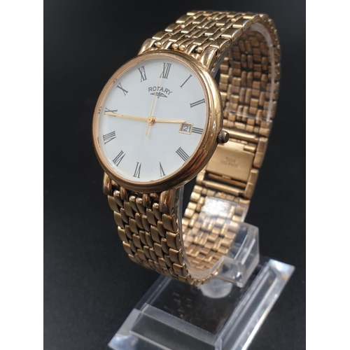 559 - ROTARY GOLD PLATING WATCH (AF)