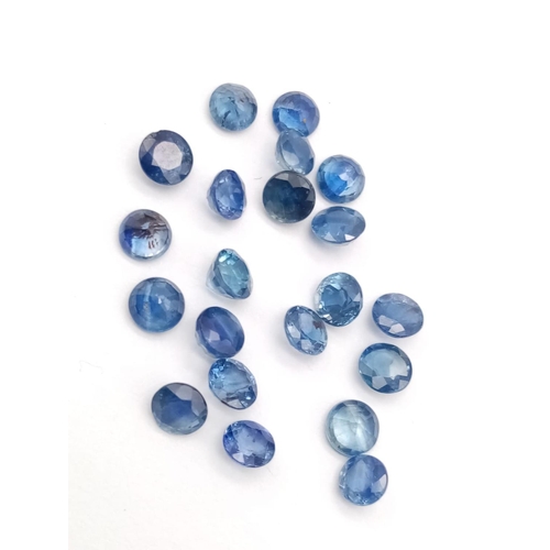 669 - 4.90ct loose blue sapphires