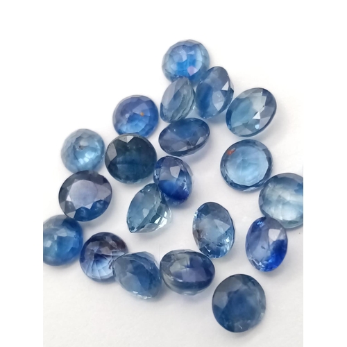 669 - 4.90ct loose blue sapphires