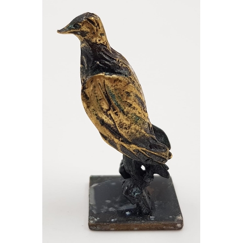 874 - A Vintage Bronze Bier Eagle Figurine from Israel. 4.5cm.