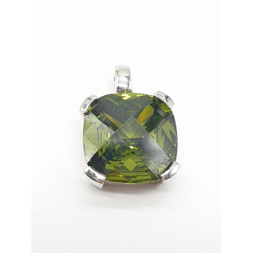 899 - A Stunning set of Moldavite Earrings and Brooch. All silver backed. 8.6g total weight