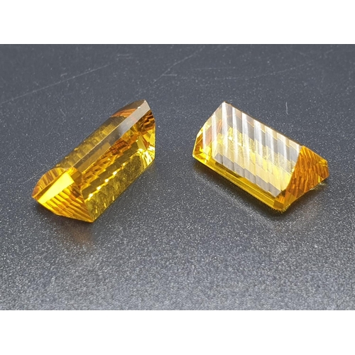 904 - 32.75ct citrine checkerboard cut