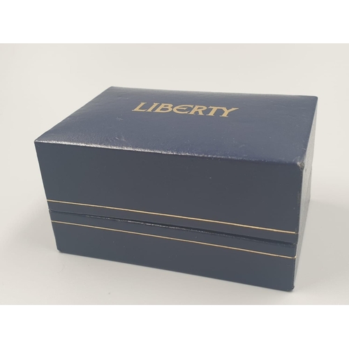 403 - Liberty silver plated cufflink in presentation box