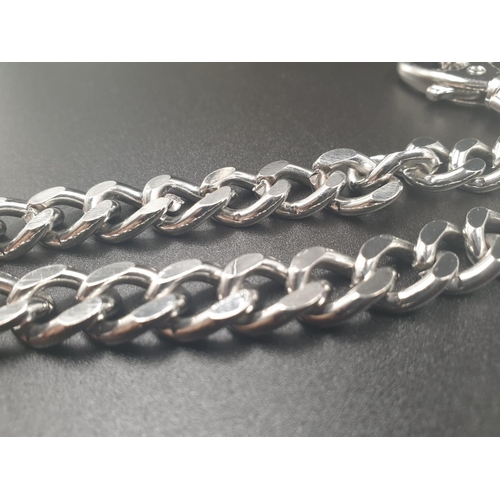 635 - Heavy metal highly polished chain, weight 96g