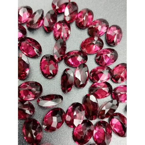 805 - Parcel of 40 oval cut garnets total weight 41.85cts